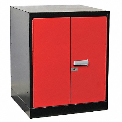 HALLOWELL FKWP44321BRHT Cabinet Pedestal 24Wx24Dx32 H Black/Red