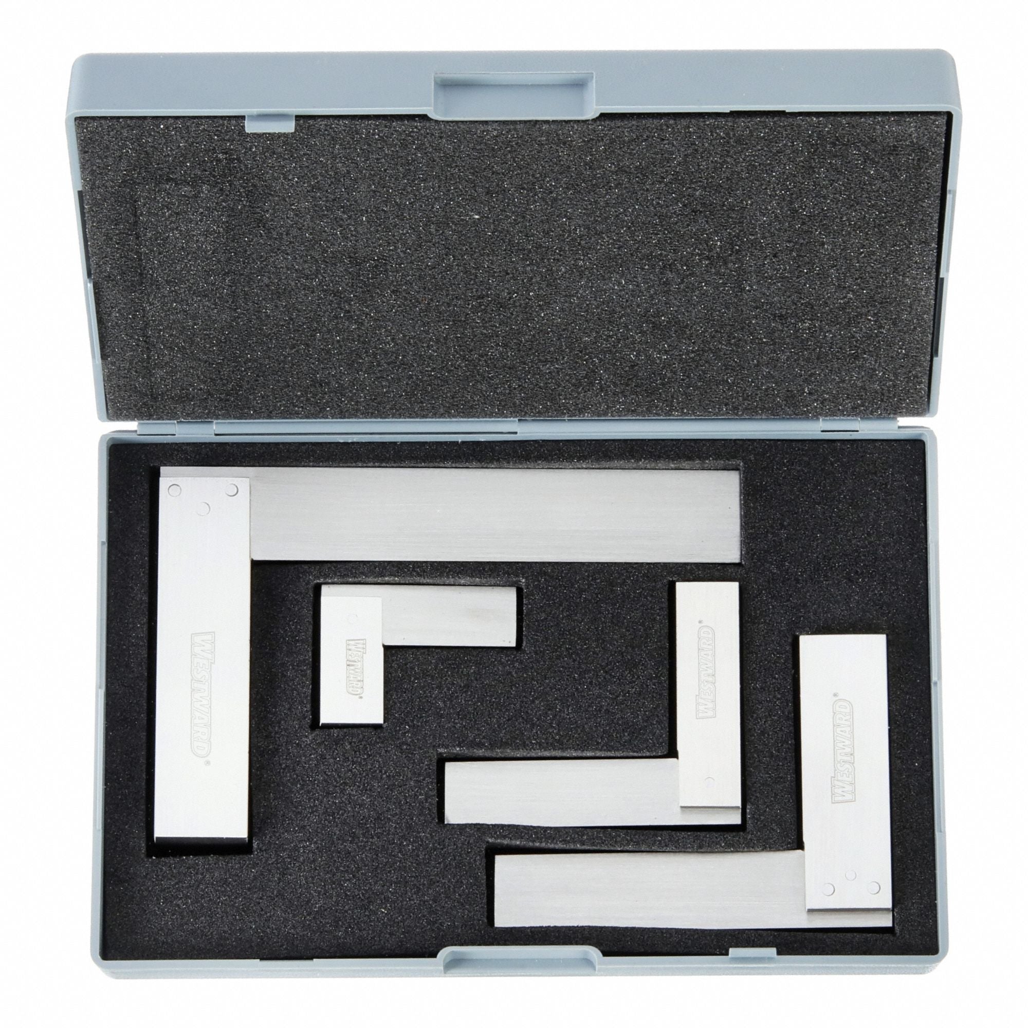 WESTWARD 6XY11 Pre Steel Square Set Carbon Tool Steel