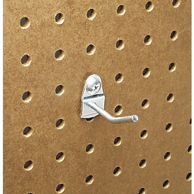 TRITON PRODUCTS 71123 Sngl Rd Pegboard Hk 1 1/2 x1 x3/4 in PK10