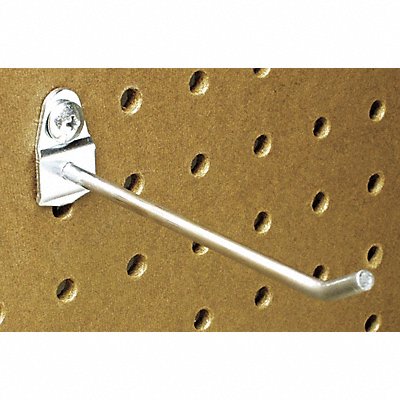 TRITON PRODUCTS 71413 Sngl Rd Pegboard Hk 1 1/2 x4 x3/4 in PK10
