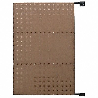 GRAINGER 6YB77 Pegboard Swing Panel 575 lb 72 x48 x1/4 in