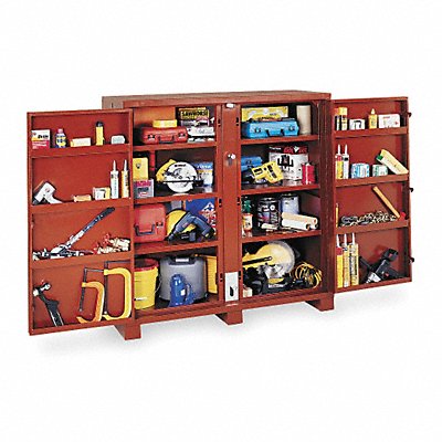 CRESCENT JOBOX 1698990 Jobsite Cabinet 60 3/4 in Brown