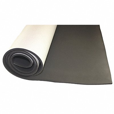 GRAINGER CCN2518PTAPE Neoprene Roll L 6 ft Black
