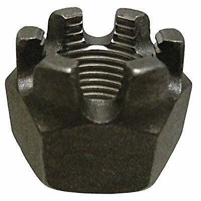 GRAINGER 371065G Castle Nut Pln CStl Grd5 3/8 -24 9/16 PK100