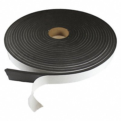 GRAINGER CNES59316X1X50T EPDM Neoprene SBR Strip L 50 ft Black
