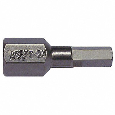 APEX SZ76MM Insert Bit Metric 7/16 Hex 6mm 7/8