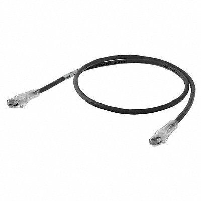 HUBBELL PREMISE WIRING HC6BK20 Patch Cord Cat 6 Clear Boot Black 20 ft.
