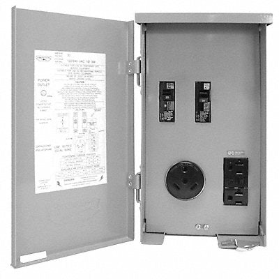 CONNECTICUT-ELECTRIC CESMPSC41GRHR Outdoor GFCI 30 A Grey 120/240VAC