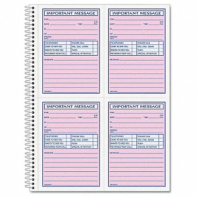 TOPS TOP4005 Phone Message Book 2-Part Carbonless