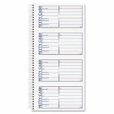 TOPS TOP4109 Petty Cash Receipt Book 2-Part Carbonles