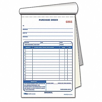 TOPS TOP46140 Purchase Order Book 2-Part Carbonless