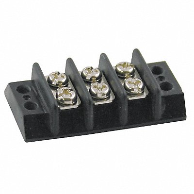 GRAINGER 6ZEF3 Terminal Strip 15 A 22 AWG 14 AWG