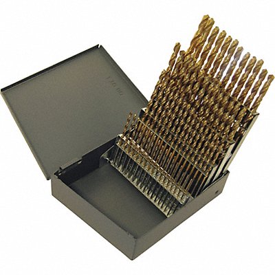 CHICAGO-LATROBE 41802 Jobber Drill Set 60 pc HSS
