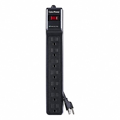 CYBER POWER CSB706 Outlet Protector 1500J Suppression