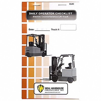 IDEAL WAREHOUSE INNOVATIONS INC. 701076CP Replacement Checklist Book 1 3/8 W PK5