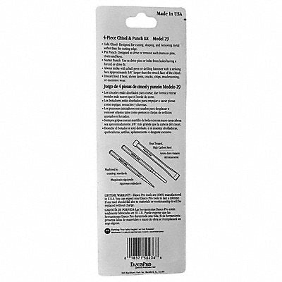 DASCO PRO 29 Punch  Chisel 4 Piece