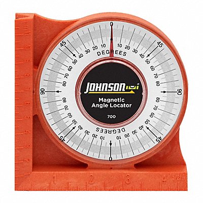 JOHNSON LEVEL 700 Protractor Angle Finder 4 In Magnetic