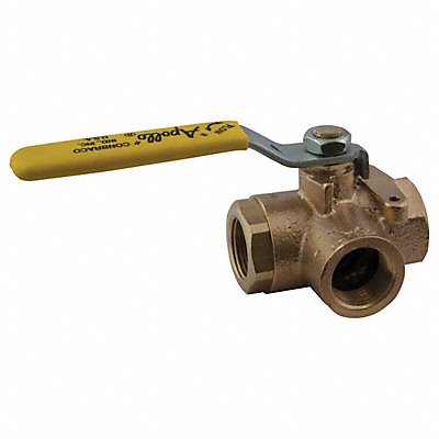 APOLLO 7060501 Bronze Ball Valve 3-Way FNPT 1 in