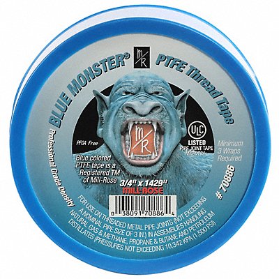 BLUE MONSTER 70886 Thread Sealant Tape 3/4 in Blue 1 429 in