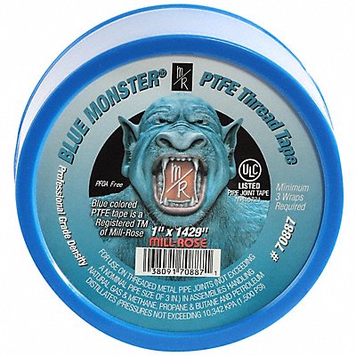 BLUE MONSTER 70887 Thread Sealant Tape 1 in Blue 1 429 in