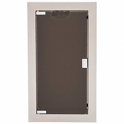 BUENA 7158A19 Fire Extinguisher Cabinet White SS