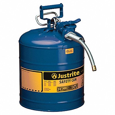 JUSTRITE 7250320 Type II Safety Can Steel 17-1/2 H