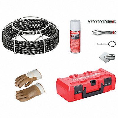 ROTHENBERGER 72945X Drain Cleaning Set 2 Augers 1 Cutter