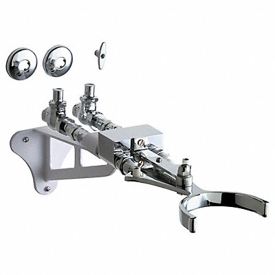CHICAGO FAUCETS 745VOABCP Knee Actuated Pedal Box Brass 1/2 FNPT