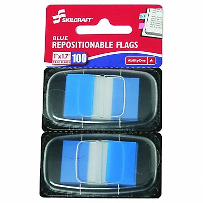 SKILCRAFT 7510010000000 Self-Stick Flag 1x1.75 Blue