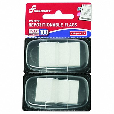SKILCRAFT 7510010000000 Self-Stick Flag 1x1.75 White