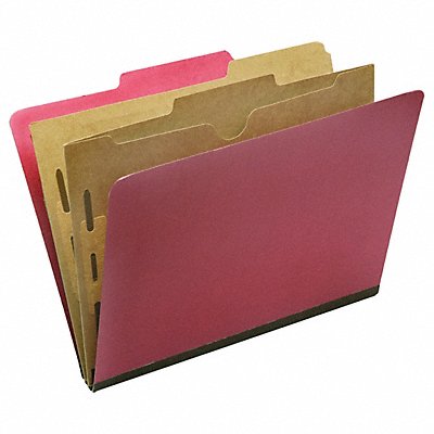 SKILCRAFT 7530016006979 File Folders Earth Red PK10