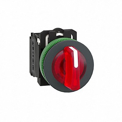 SCHNEIDER ELECTRIC XB5FK134B5 Selector Switch Illuminated 3 Pos 30mm Red