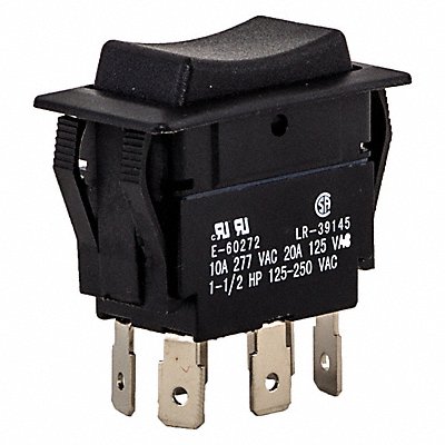NSI INDUSTRIES 77060RQ Rocker Switch Black On/Off/On