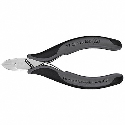 KNIPEX 7722115ESD Diagonal Cutting Plier 4-1/2 L