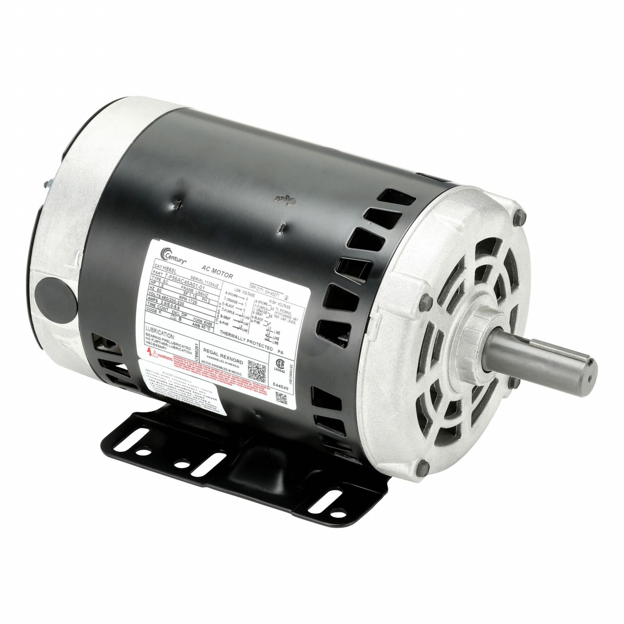 MARATHON MOTORS H885L Motor General App 3 Phase 1 1/2 HP