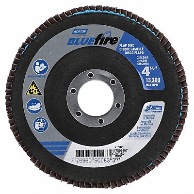 NORTON 77696090083 Flap Disc Zirconia Alumina 4 1/2 dia