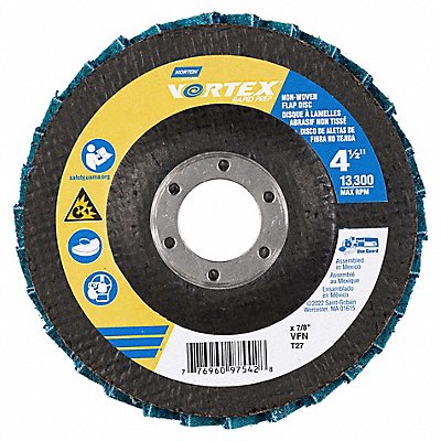 NORTON 77696097542 Flap Disc Aluminum Oxide 4 1/2 dia