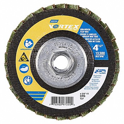 NORTON 77696097544 Flap Disc Aluminum Oxide 4 1/2 dia