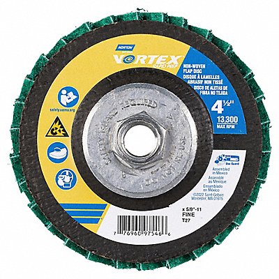 NORTON 77696097546 Flap Disc Aluminum Oxide 4 1/2 dia
