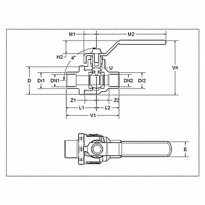 APOLLO 77C20301A Manual 2-Way Ball Valve Sweat Bronze