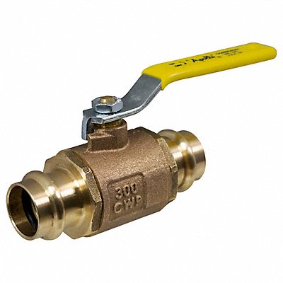 APOLLO 77W10801A Manual 2-Way Ball Valve Press Brass