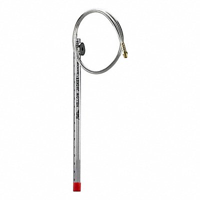 YELLOW JACKET 78075 Analog Manometer Plastic Red 0.54 psi