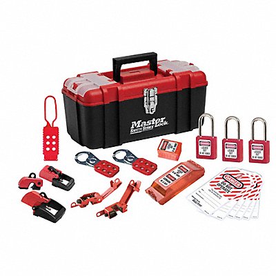 MASTER LOCK 1457E410KABAS Personal Safety Lockout Red