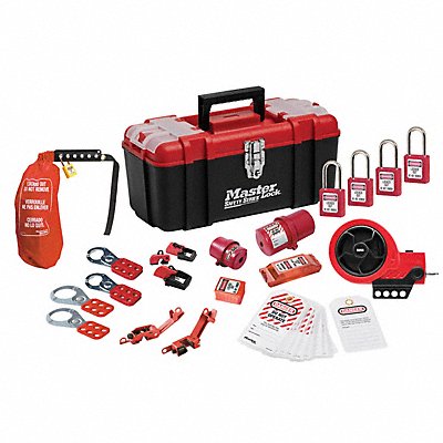 MASTER LOCK 1457E410KAPRE Personal Safety Lockout Pouch Red