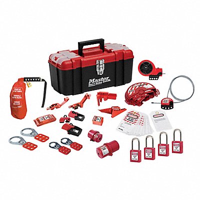 MASTER LOCK 1457VE410KAPRE Personal Safety Lockout Pouch Red