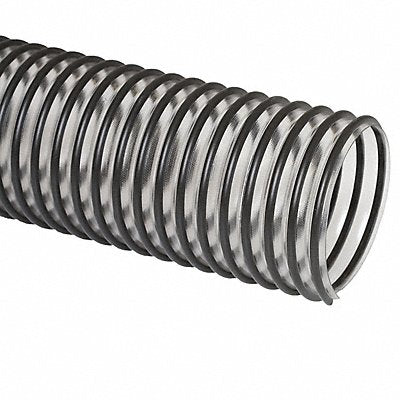 FLEXAUST CO. INC. 3504040025 Ducting Hose 25 ft L Black/Clear