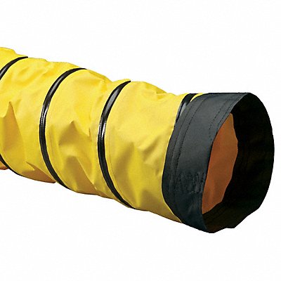 FLEXAUST CO. INC. 3420600015 Ducting Hose 15 ft L Black/Yellow