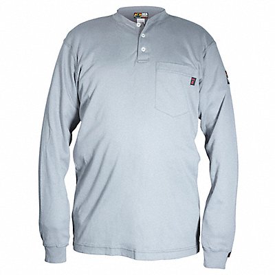 MCR SAFETY H1GXL K3895 FR Long Sleeve Shirt 9.6 cal/sq cm Grey