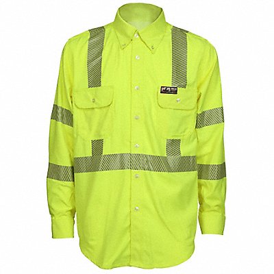 SUMMIT BREEZE SBS1027XLT FR L Sleeve Shirt Fl Lime XL Tall
