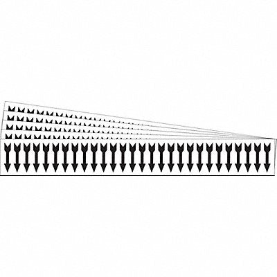 BRADY 91888PK Pipe Marker Adhesive Black (Arrow) PK5